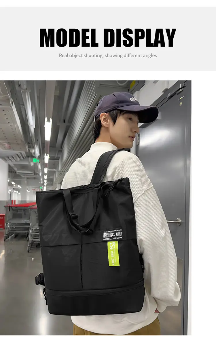 Dual Purpose Backpack for Men Women Large Capacity Travel Bag — feature 8