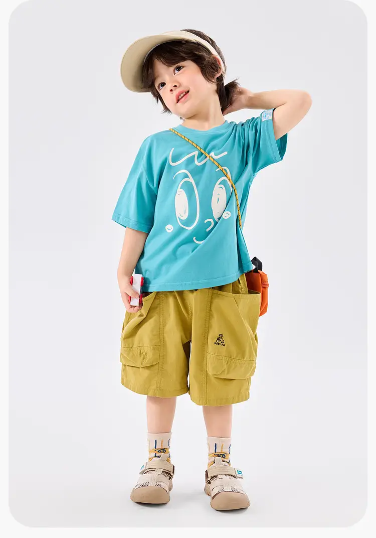 Doodle Baby T-shirt Pink Cotton Summer Boys — feature 26