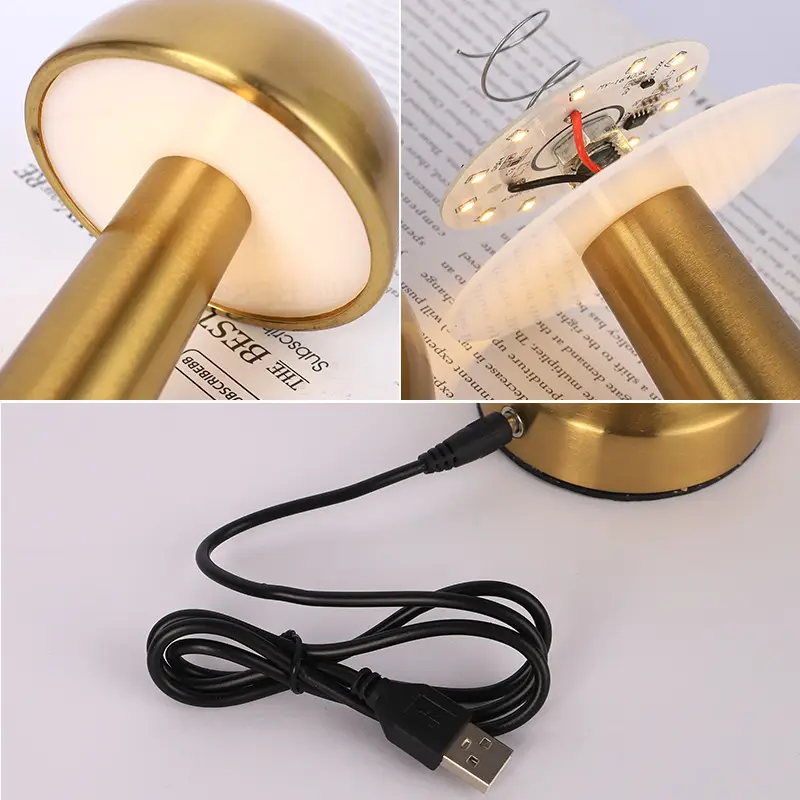 Cross-Border Gold Metal Night Light Table Lamp - Image 18