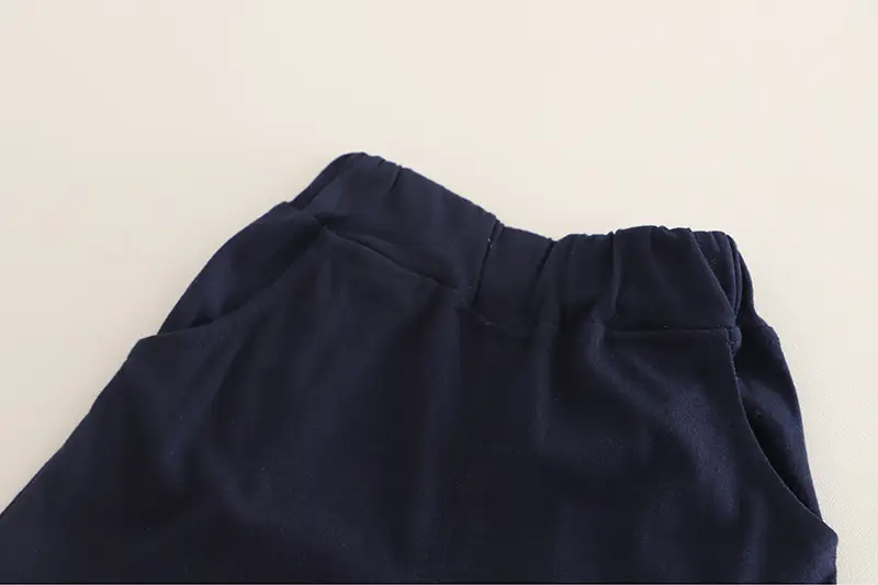 Boy's Navy Polo Shorts Set Summer 5oz — feature 12