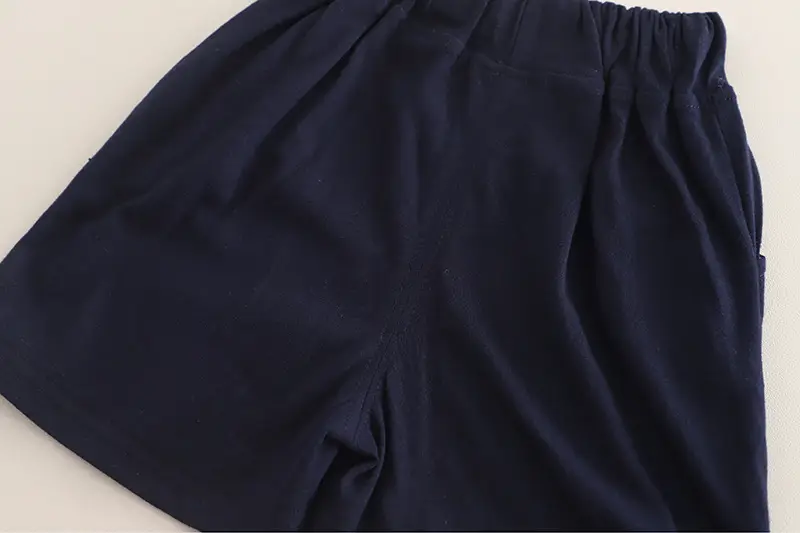 Boy's Navy Polo Shorts Set Summer 5oz — feature 17