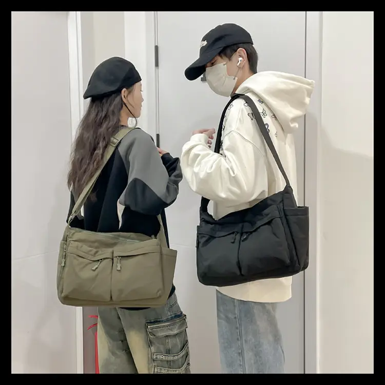 Men's Casual Messenger Bag Large Capacity Tooling Style — feature 19