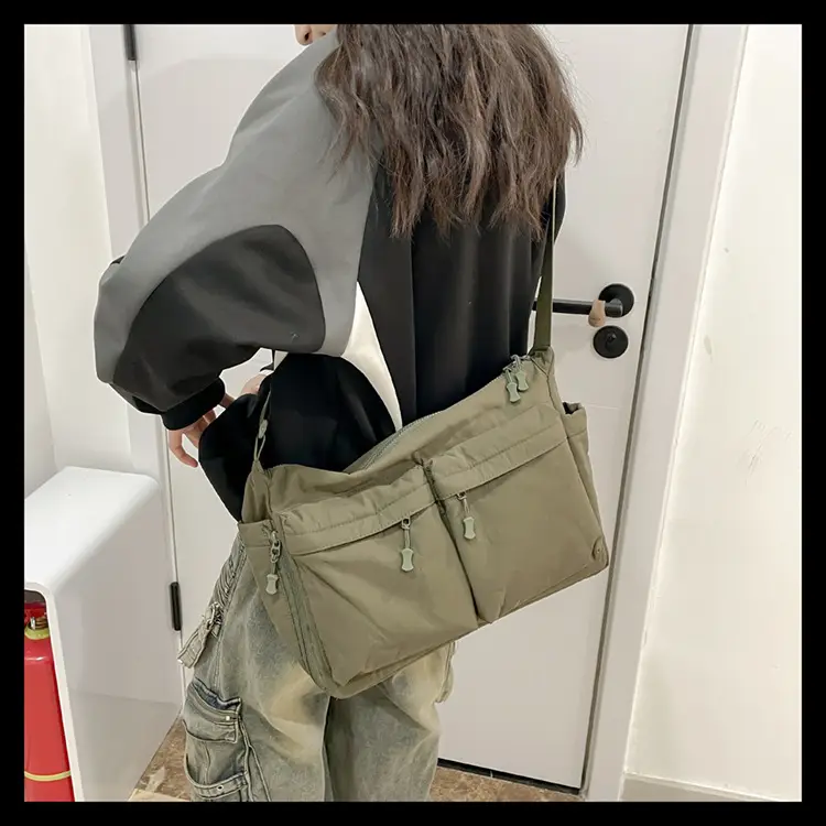 Men's Casual Messenger Bag Large Capacity Tooling Style — feature 22