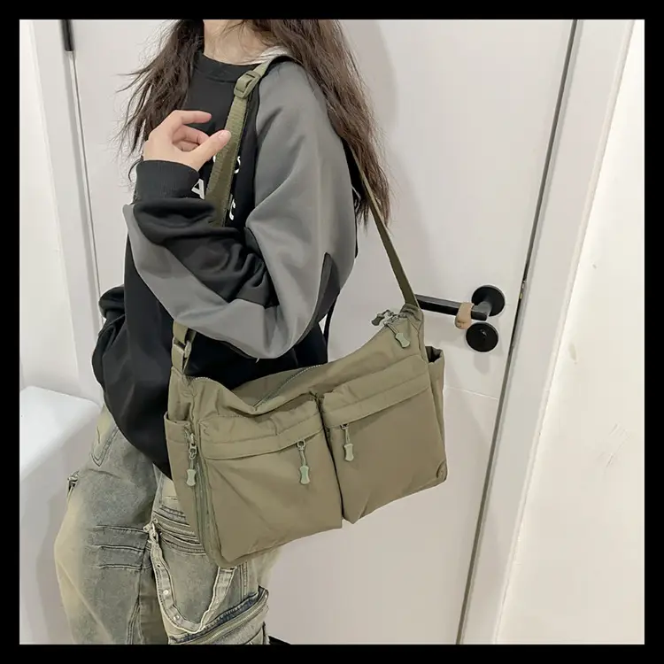 Men's Casual Messenger Bag Large Capacity Tooling Style — feature 23