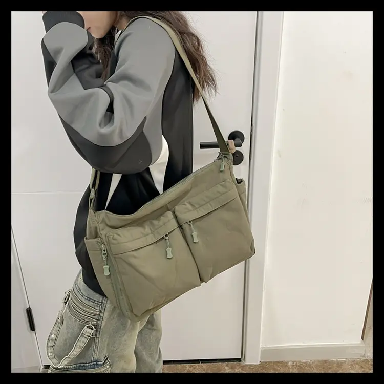 Men's Casual Messenger Bag Large Capacity Tooling Style — feature 24