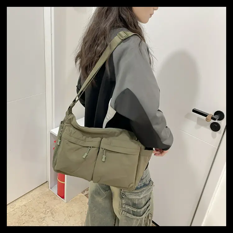 Men's Casual Messenger Bag Large Capacity Tooling Style — feature 25