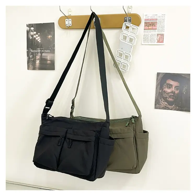 Men's Casual Messenger Bag Large Capacity Tooling Style — feature 35