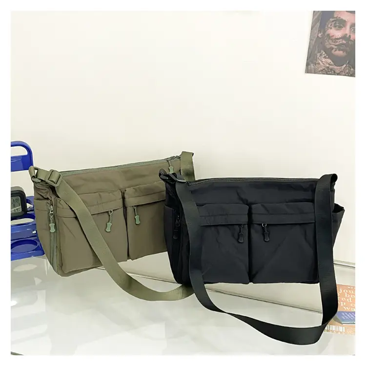 Men's Casual Messenger Bag Large Capacity Tooling Style — feature 38