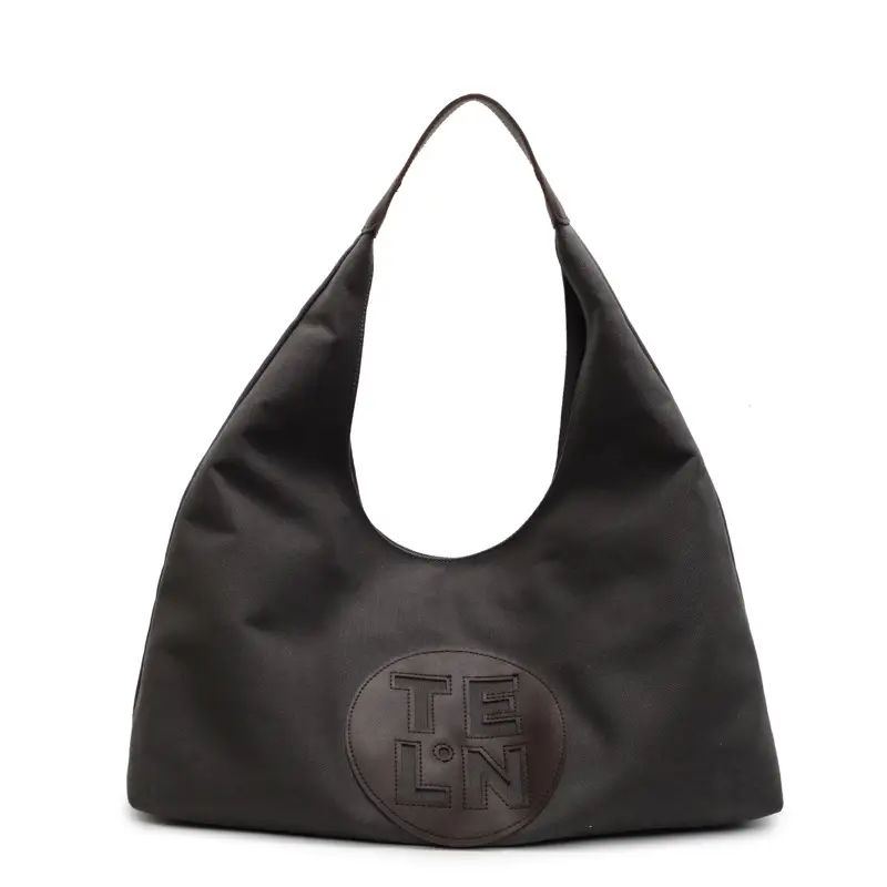 Women's Black Canvas Shoulder Tote Bag 2026 New Model - Image 8