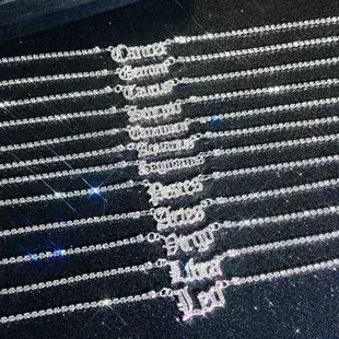 Gold Zircon Clavicle Chain Necklace for Women — feature 4