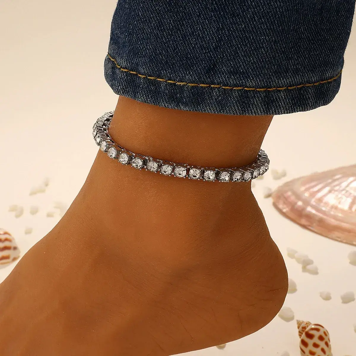 Gold Zircon Clavicle Chain Necklace for Women - Image 6
