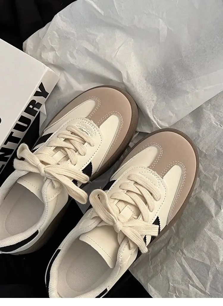 Desun Women's Shoes 2025 Spring and Autumn New Thick Sole Retro White Shoes Casual Forrest Gump Shoes All-match Sports Sneakers — feature 20