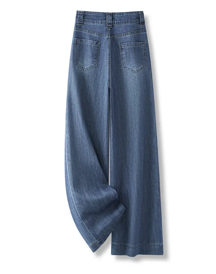 Dark Blue High Waist Loose Fit Jeans Women Spring — feature 12