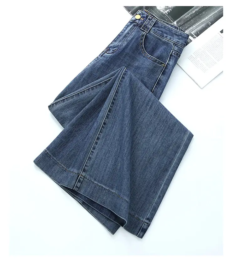 Dark Blue High Waist Loose Fit Jeans Women Spring — feature 13