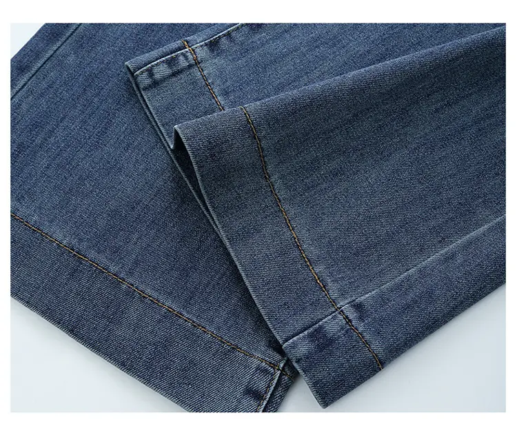 Dark Blue High Waist Loose Fit Jeans Women Spring — feature 18