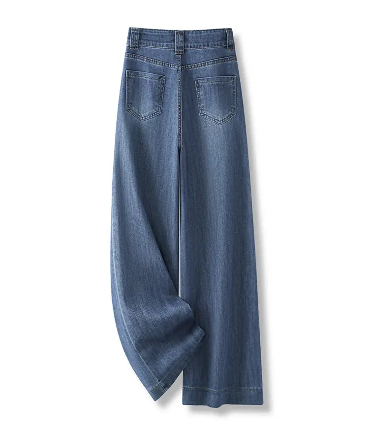 Dark Blue High Waist Loose Fit Jeans Women Spring — feature 5