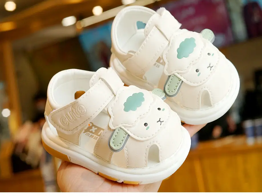 Toddler Sandals White Soft Sole 1-2Yrs — feature 4