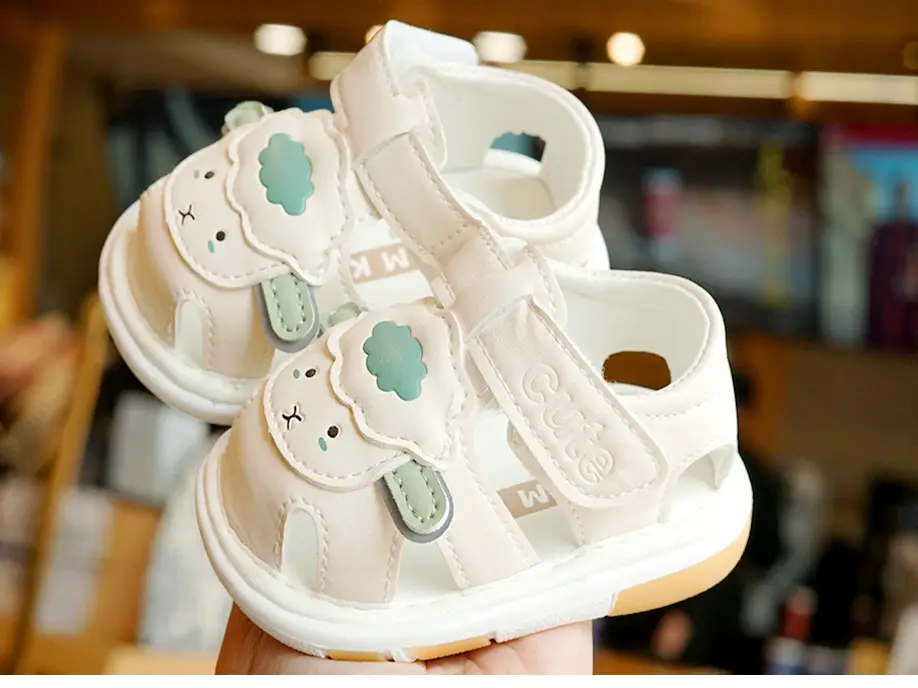 Toddler Sandals White Soft Sole 1-2Yrs — feature 5