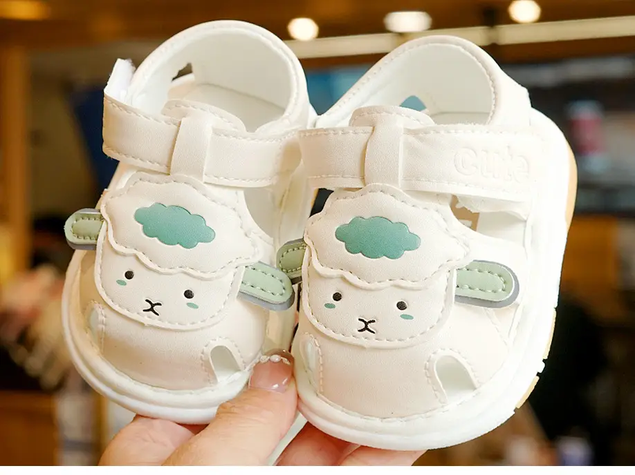 Toddler Sandals White Soft Sole 1-2Yrs — feature 6