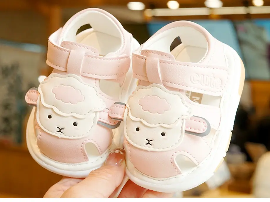 Toddler Sandals White Soft Sole 1-2Yrs — feature 9