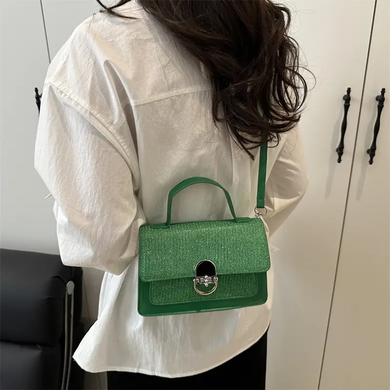 White Textured Crossbody Bag for Women 2026