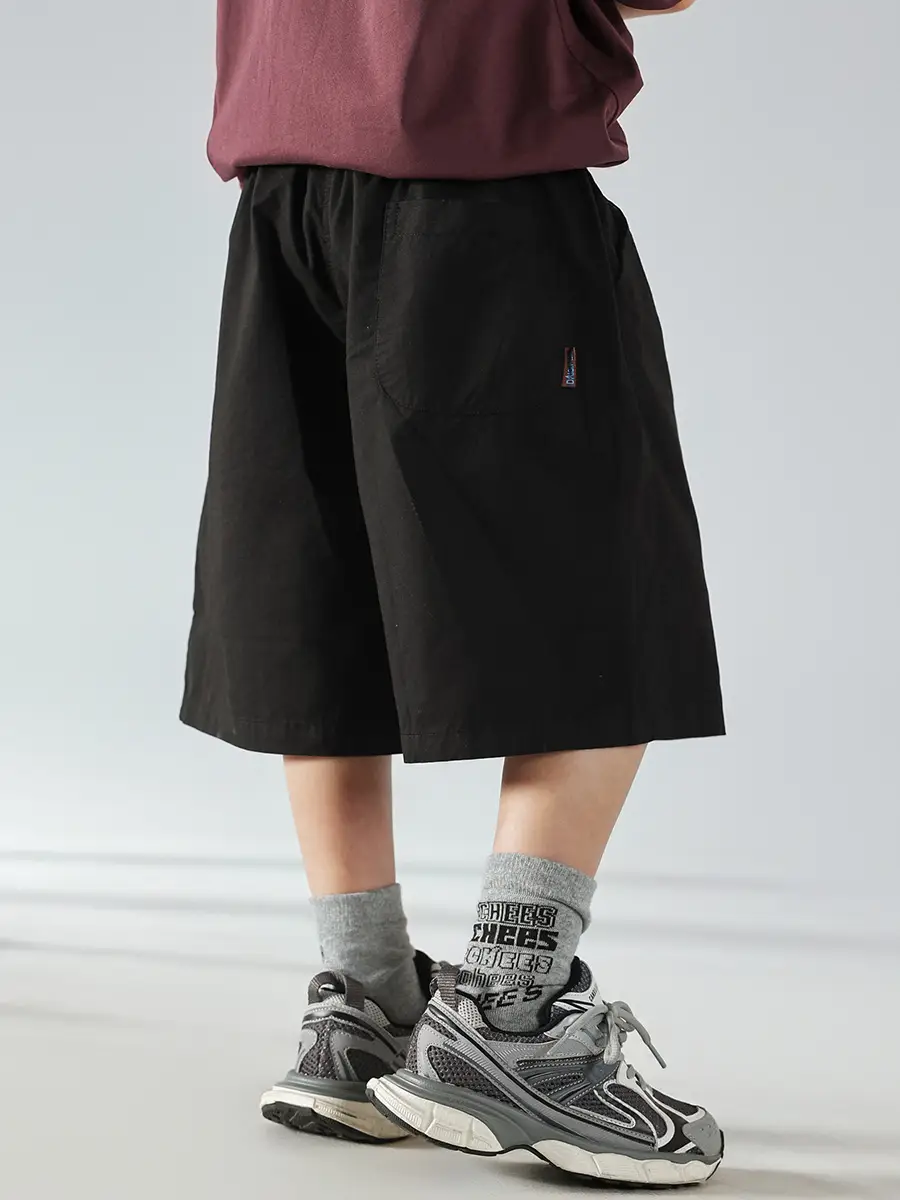 Boys Summer Hooded Vest Shorts Set Maroon White 2025 — feature 17