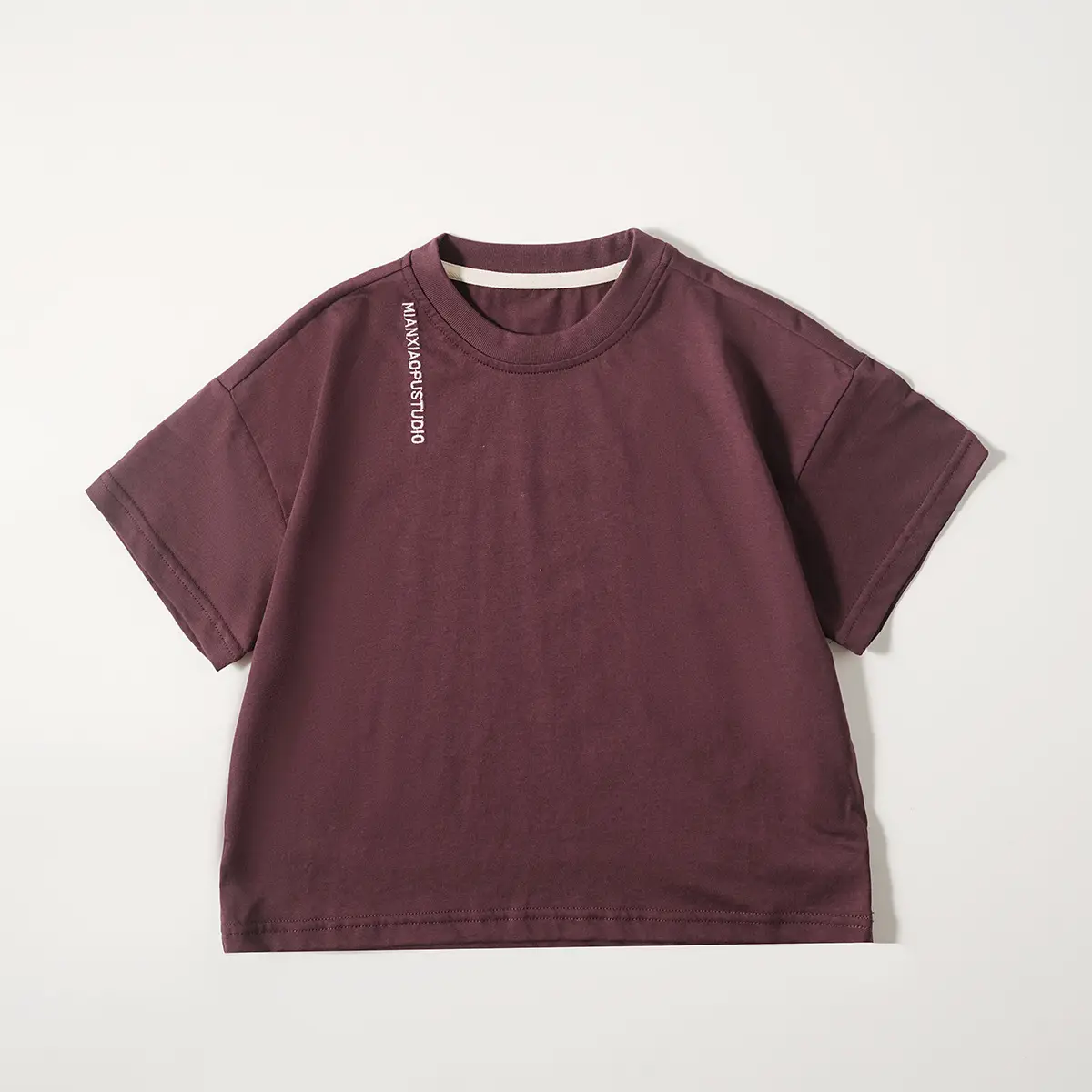 Boys Summer Hooded Vest Shorts Set Maroon White 2025 — feature 20