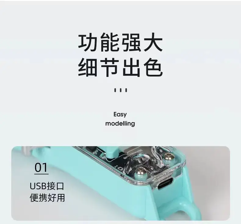 Transparent Cross-Border Hair Clipper Lcd Retro Oil Head Electric Clipper Shaving Hair Clipper Rechargeable — feature 34