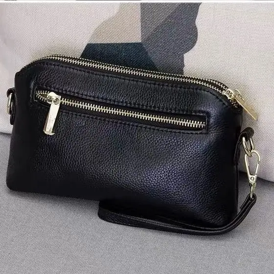 Korean Style Black Leather Clutch Bag 2026 - Image 5