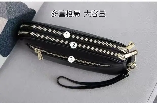 Korean Style Black Leather Clutch Bag 2026 — feature 12