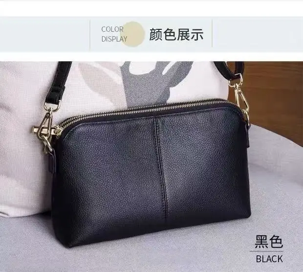 Korean Style Black Leather Clutch Bag 2026 — feature 18