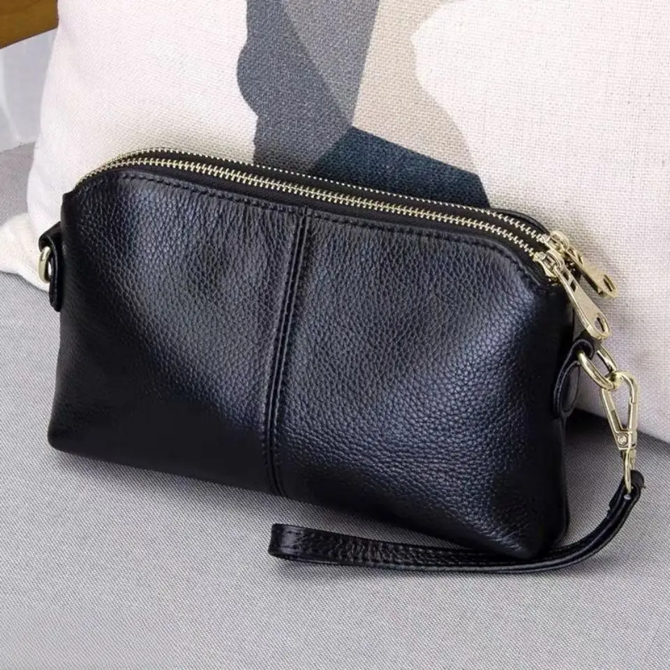 Korean Style Black Leather Clutch Bag 2026 — feature 19