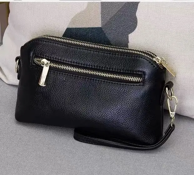 Korean Style Black Leather Clutch Bag 2026 — feature 21