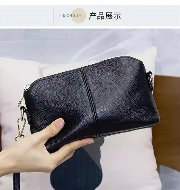Korean Style Black Leather Clutch Bag 2026 — feature 22