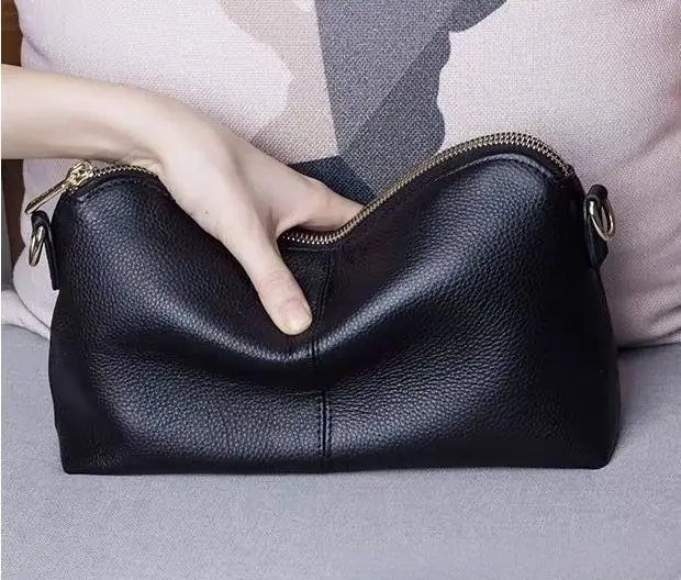 Korean Style Black Leather Clutch Bag 2026 — feature 25
