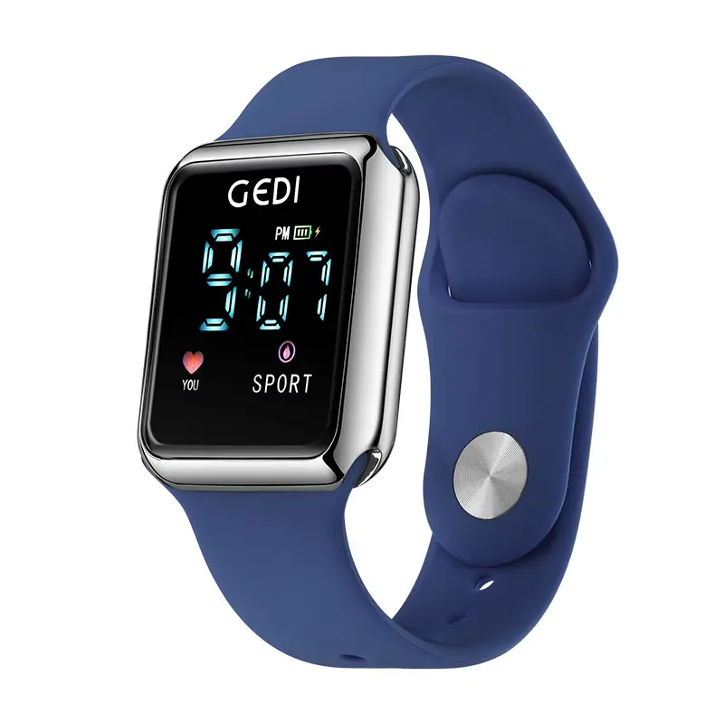 Goldie Digital Sports Watch with Soft Silicone Band - Image 2