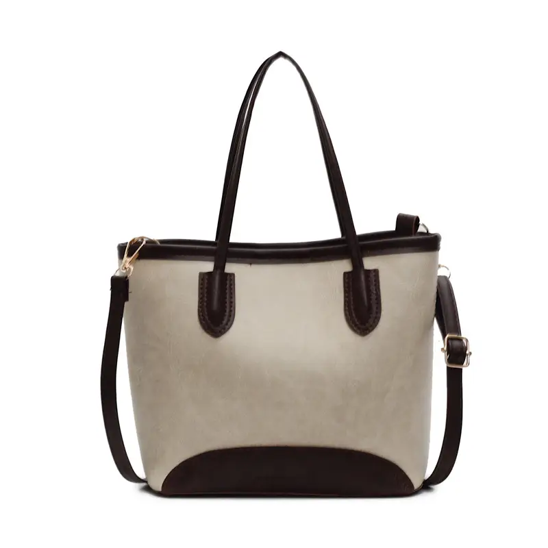 2025 Spring Shoulder Bag Women Large Capacity Beige Black - Image 8
