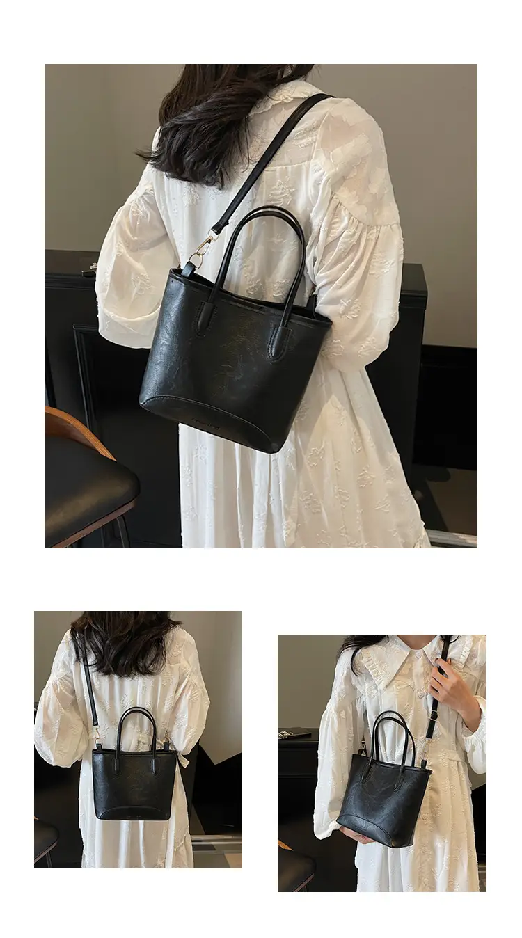 2025 Spring Shoulder Bag Women Large Capacity Beige Black — feature 10