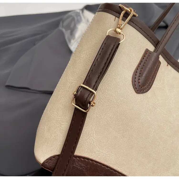 2025 Spring Shoulder Bag Women Large Capacity Beige Black — feature 17