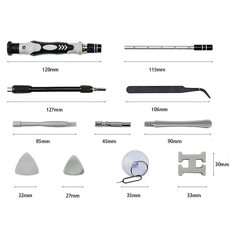 135-Tool Set Magnetic Screwdriver Kit for Watches Glasses — feature 21