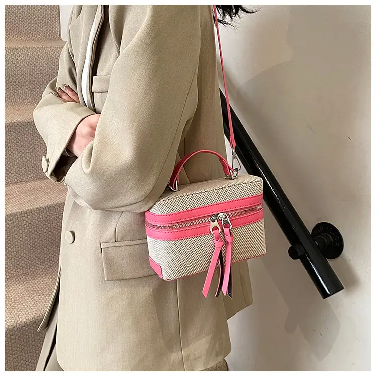 New Contrast Stitching 2025 Western Style Large Capacity Box Bag — feature 20