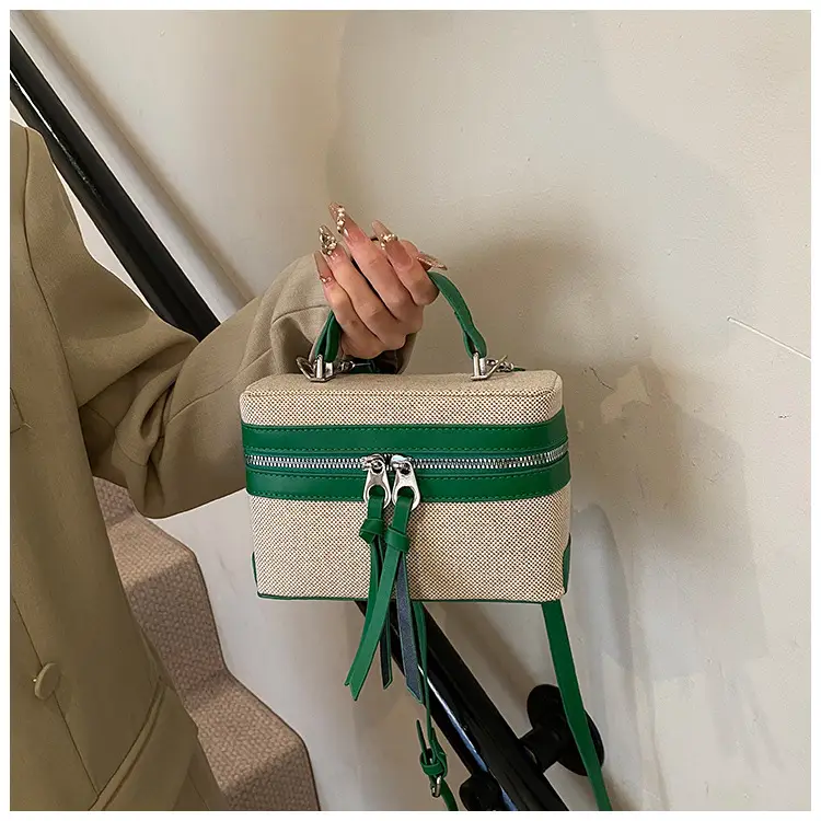 New Contrast Stitching 2025 Western Style Large Capacity Box Bag — feature 21