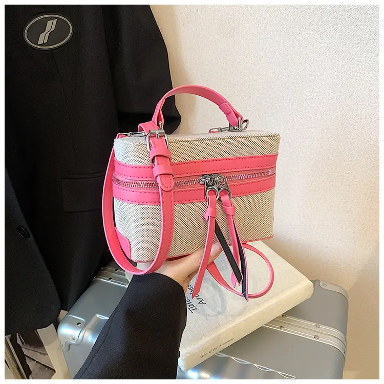 New Contrast Stitching 2025 Western Style Large Capacity Box Bag — feature 42