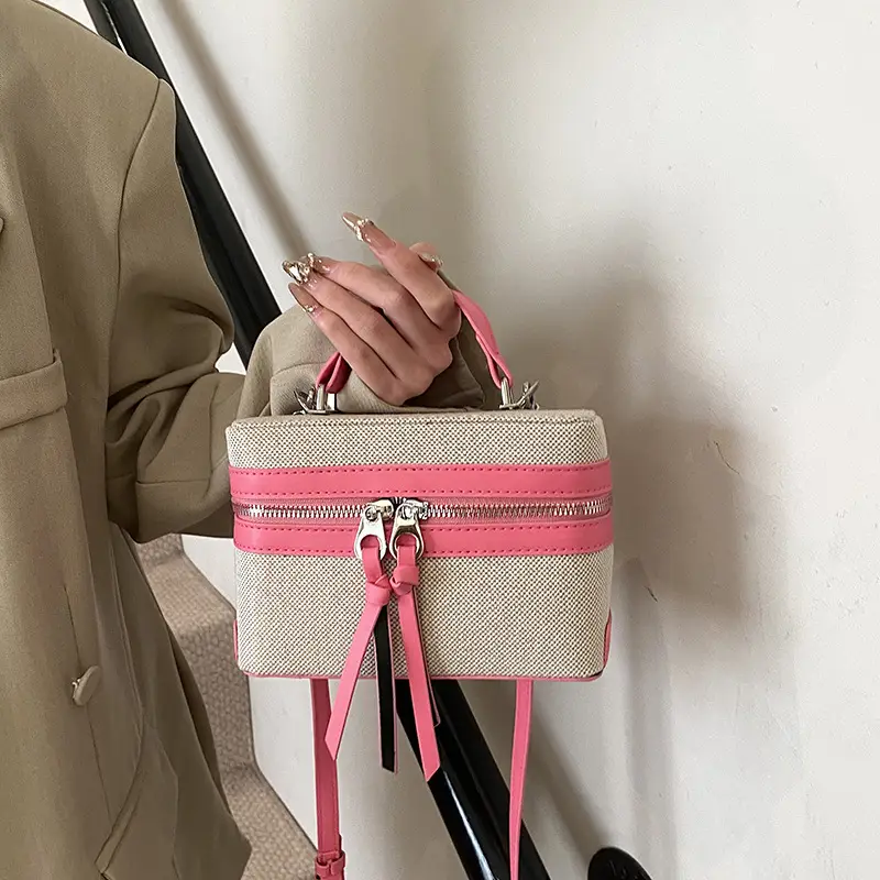 New Contrast Stitching 2025 Western Style Large Capacity Box Bag - Image 5