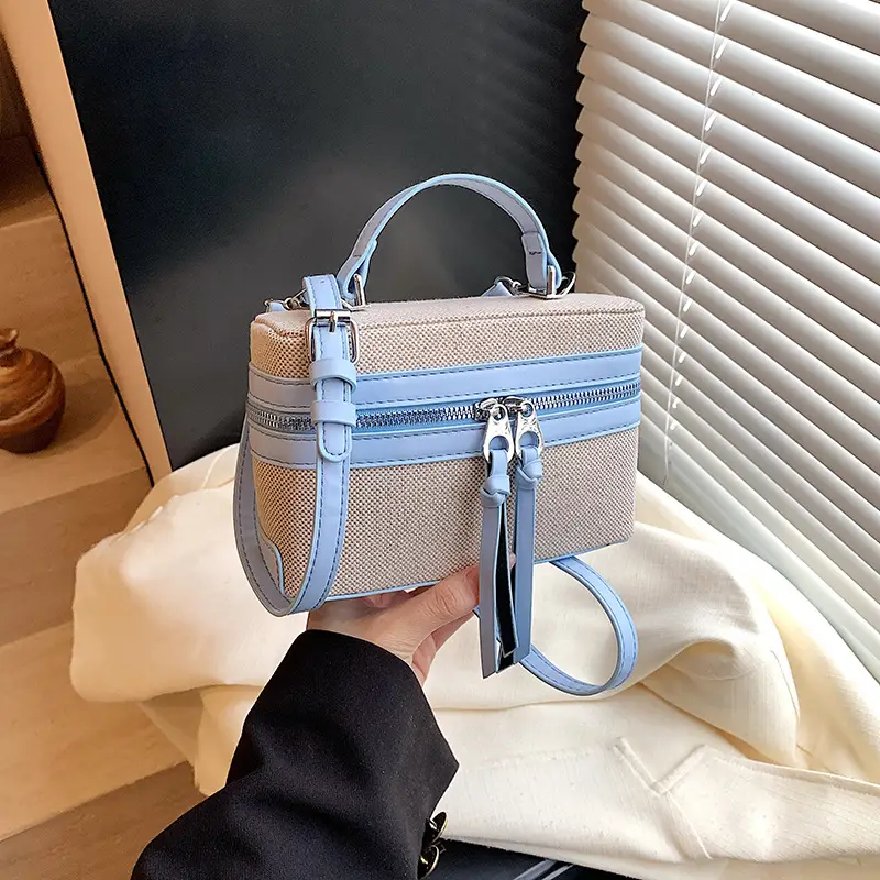 New Contrast Stitching 2025 Western Style Large Capacity Box Bag - Image 9
