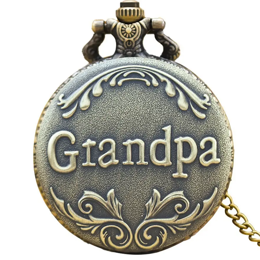 Grandpa Theme Quartz Pocket Watch Wholesale - Image 2