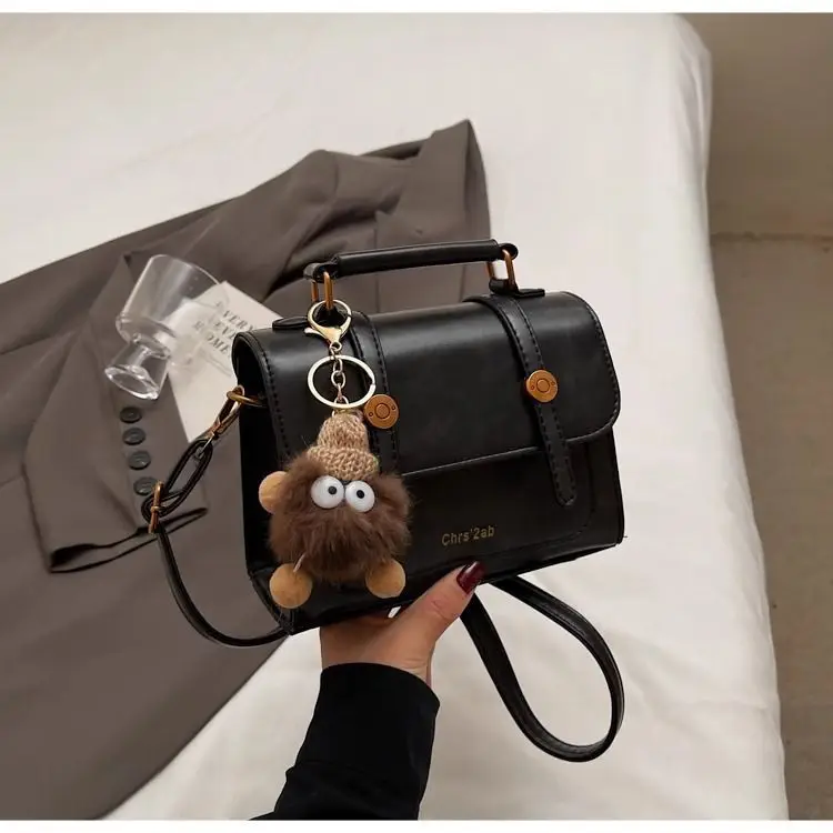 Women's Retro Brown Shoulder Bag 2024 Winter — feature 21