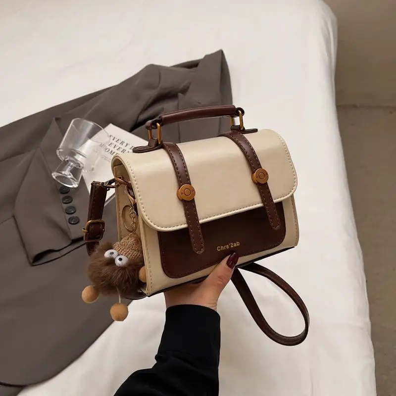 Women's Retro Brown Shoulder Bag 2024 Winter - Image 2