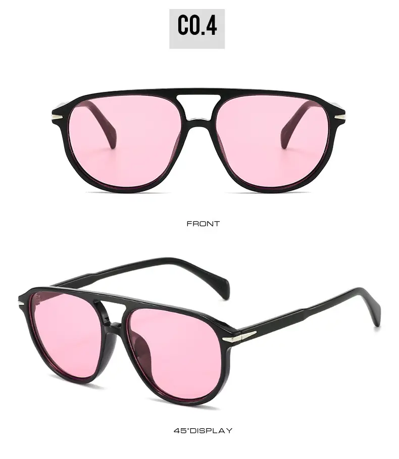 Retro Aviator Sunglasses Blue Tinted European American Fashion — feature 18