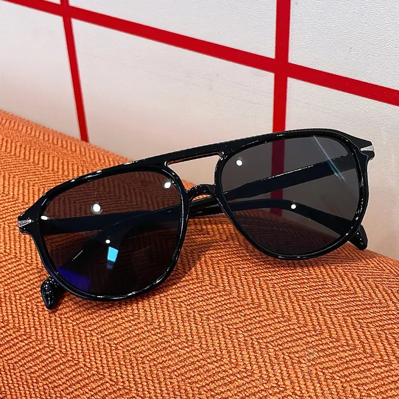 Retro Aviator Sunglasses Blue Tinted European American Fashion — feature 2